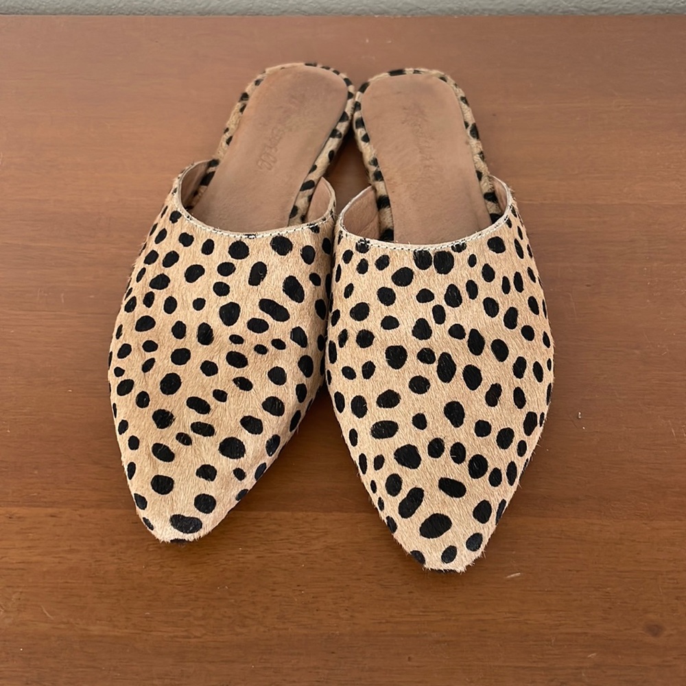 Madewell calf hair mules